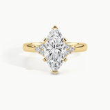Yellow Gold, Marquise, down view