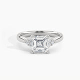 950 Platinum, Asscher, down view