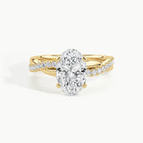 Yellow Gold, Oval, down view