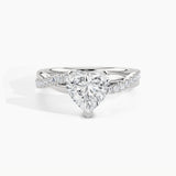 950 Platinum, Heart, down view
