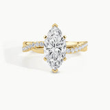 Yellow Gold, Marquise, down view