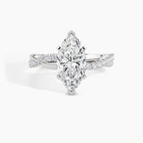 950 Platinum, Marquise, down view