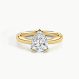 Yellow Gold, Pear, down view