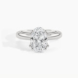 White Gold, Oval, down view