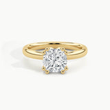 Yellow Gold, Cushion, down view