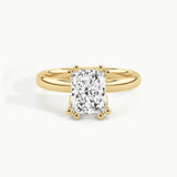 Yellow Gold, Radiant, down view