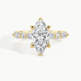 Yellow Gold, Marquise, down view