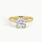 Yellow Gold, Round, down view