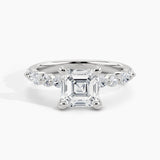 950 Platinum, Asscher, down view