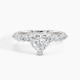950 Platinum, Heart, down view