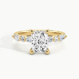 Yellow Gold, Radiant, down view
