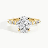Yellow Gold, Oval, down view