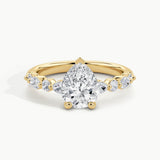 Yellow Gold, Pear, down view