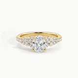 Yellow Gold, Oval, down view