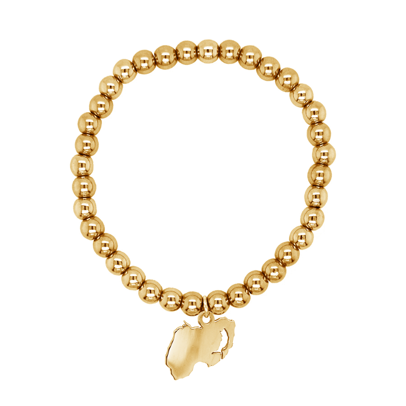 Down Gold Plated Bracelet
