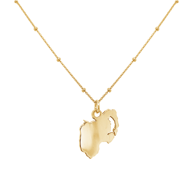 Down Gold Plated Necklace