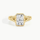 Yellow Gold, Radiant, down view