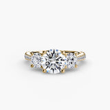 Yellow Gold, Round, down view