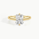 Yellow Gold, Radiant, down view