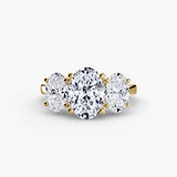 Yellow Gold, Oval, down view