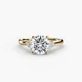 Yellow Gold, Round, down view