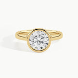 Yellow Gold, Round, down view
