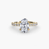 Yellow Gold, Oval, down view