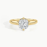 Yellow Gold, Cushion, down view