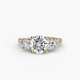 Yellow Gold, Round, down view