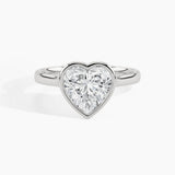 950 Platinum, Heart, down view
