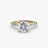 Yellow Gold, Round, down view