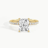 Yellow Gold, Radiant, down view
