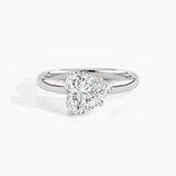 950 Platinum, Heart, down view