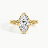 Yellow Gold, Marquise, down view