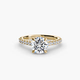 Yellow Gold, Round, down view