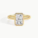 Yellow Gold, Radiant, down view