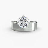 White Gold, Round, down view