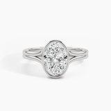 White Gold, Oval, down view