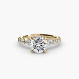 Yellow Gold, Round, down view