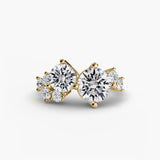 Yellow Gold, Round, down view