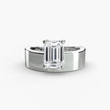 950 Platinum, Emerald, down view