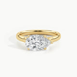 Yellow Gold, Pear, down view