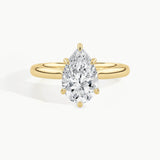 Yellow Gold, Pear, down view