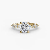 Yellow Gold, Round, down view