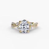 Yellow Gold, Round, down view