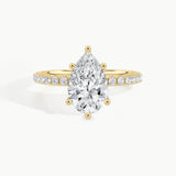 Yellow Gold, Pear, down view