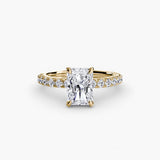 Yellow Gold, Radiant, down view
