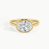 Yellow Gold, Oval, down view