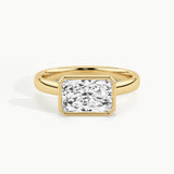 Yellow Gold, Radiant, down view