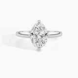 950 Platinum, Oval, down view